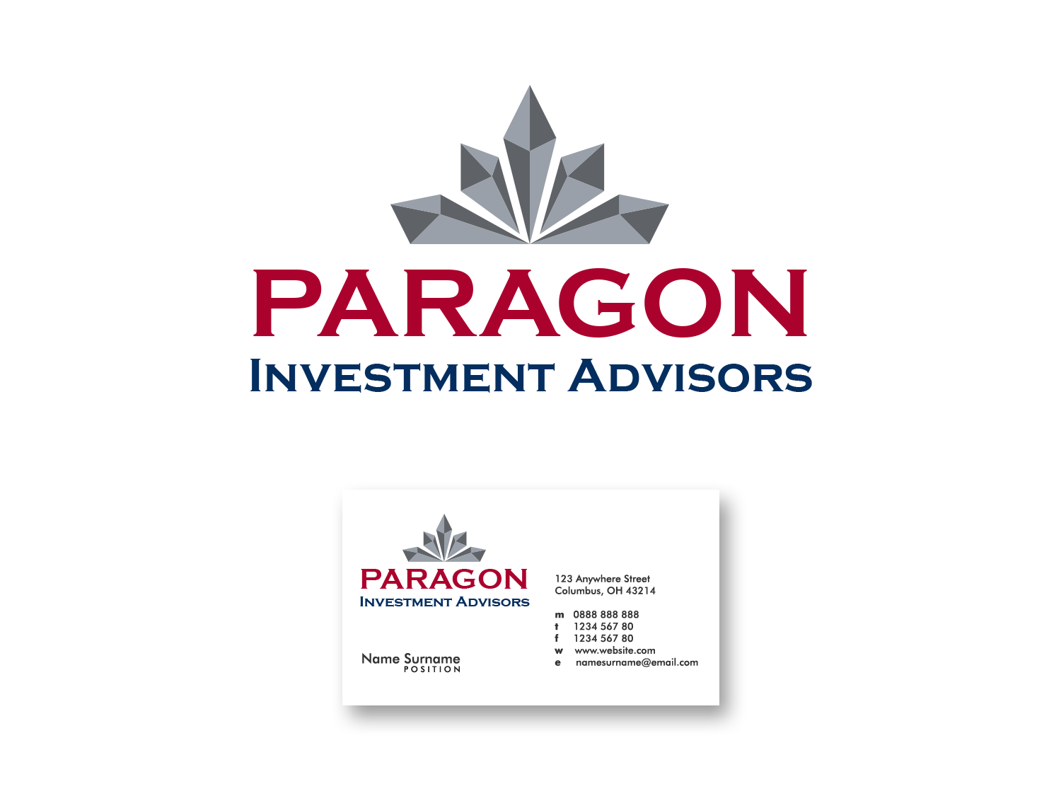 Logo Design by Louis Soriano for Paragon Investment Advisors | Design #21351949