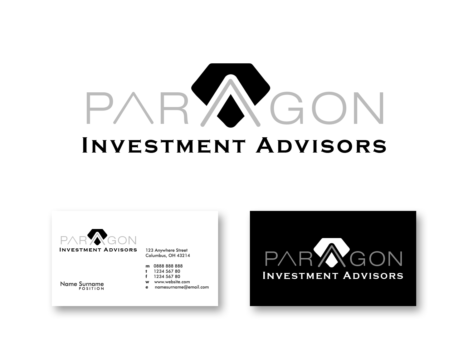 Logo-Design von Louis Soriano für Paragon Investment Advisors | Design #21351960