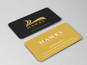 Business Card Design by Creations Box 2015 for Hawks Electric Tattoos | Design: #21346515