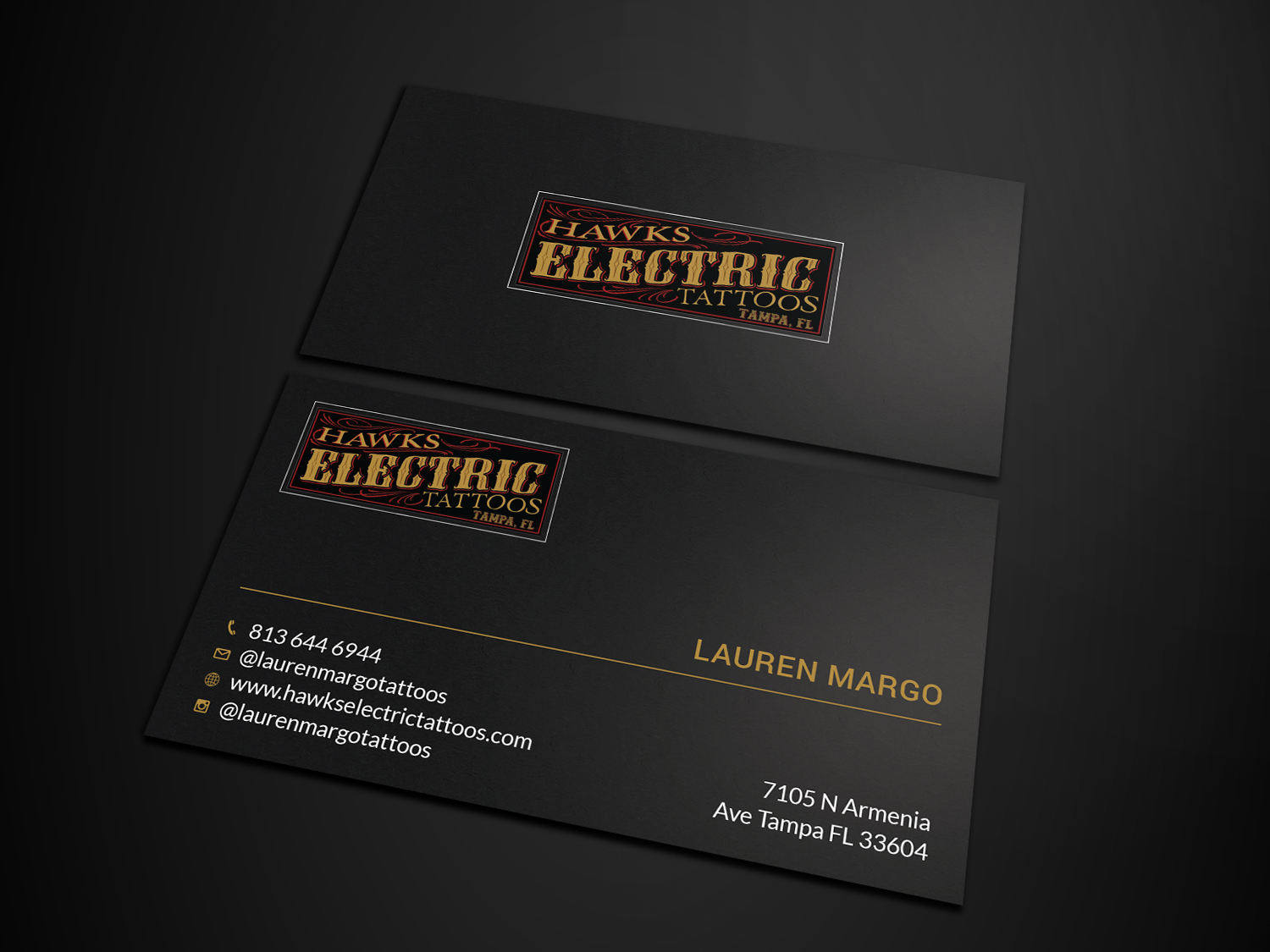 Design de Carte de Visite par Tripti Ranjan Gain pour Hawks Electric Tattoos | Design #21344535