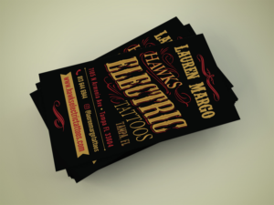 Business Card Design by MDesign for Hawks Electric Tattoos | Design: #21343582