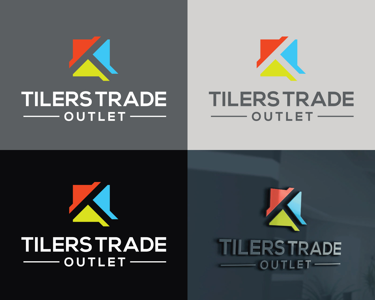 Logo Design by Atec for TILERS TRADE OUTLET | Design #21350643