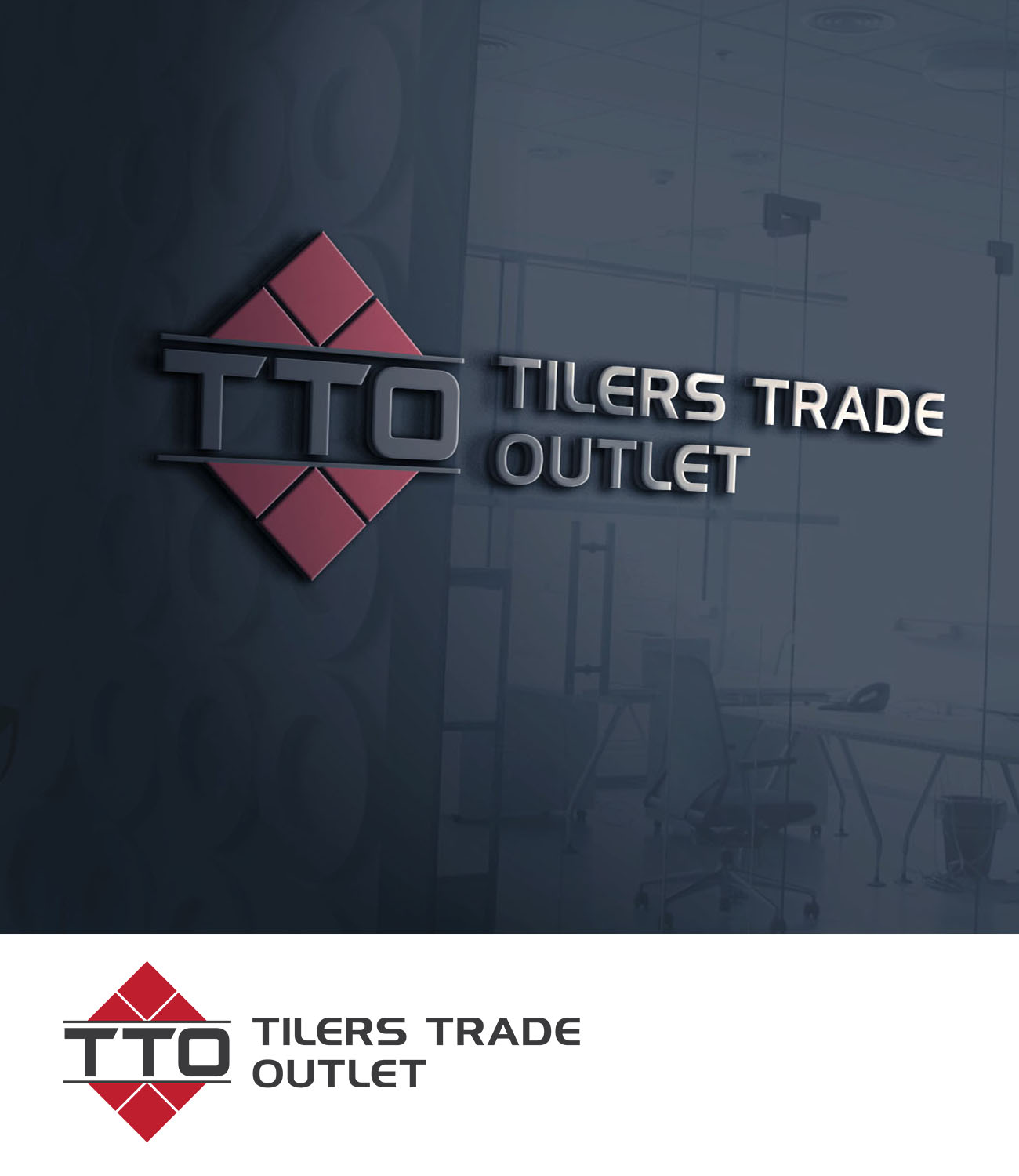 Logo Design by Onephic Studio for TILERS TRADE OUTLET | Design #21353258