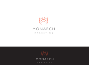 I would the logo symbol and "Monarch Marketing Group, LLC" spelled out | Logo Design by Hiccups Design