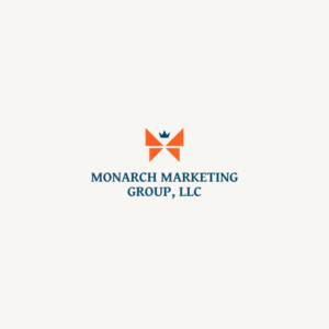 I would the logo symbol and "Monarch Marketing Group, LLC" spelled out | Logo Design by Omee