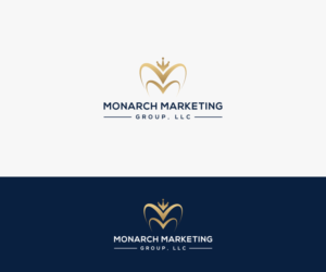 I would the logo symbol and "Monarch Marketing Group, LLC" spelled out | Logo Design by Salina R