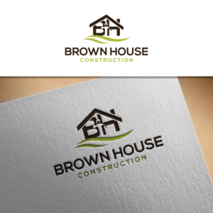 Brown House Construction | Logo Design by sushsharma99