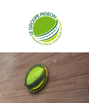 Avec le Groupe Pigeon, j'éco-conduis | Design de Logo par trufya
