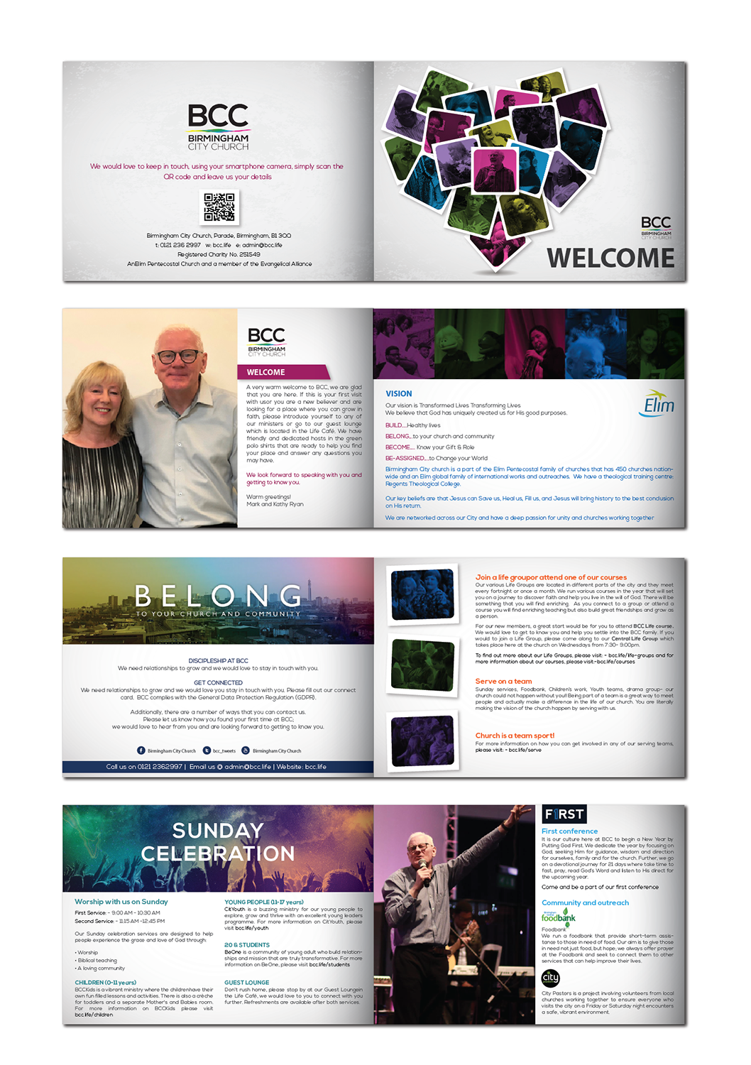 Brochure Design by alex989 for Birmingham City church  | Design #21351240