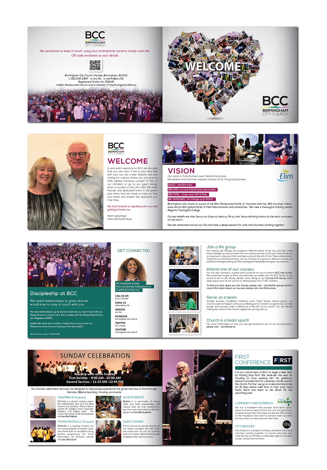 Broschüren-Design von alex989 für Birmingham City church  | Design #21368867