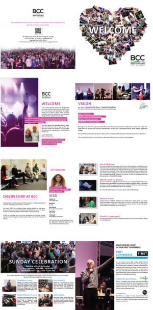 Brochure Design by alex989 for Birmingham City church  | Design: #21422048