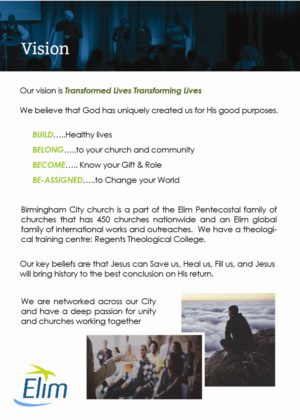 Brochure Design by Lou Sharp for Birmingham City church  | Design: #21354601