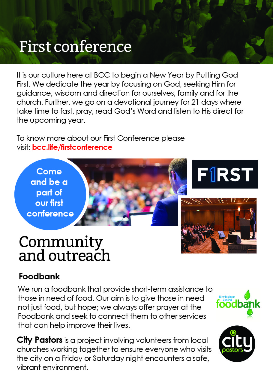 Brochure Design by Lou Sharp for Birmingham City church  | Design #21354610