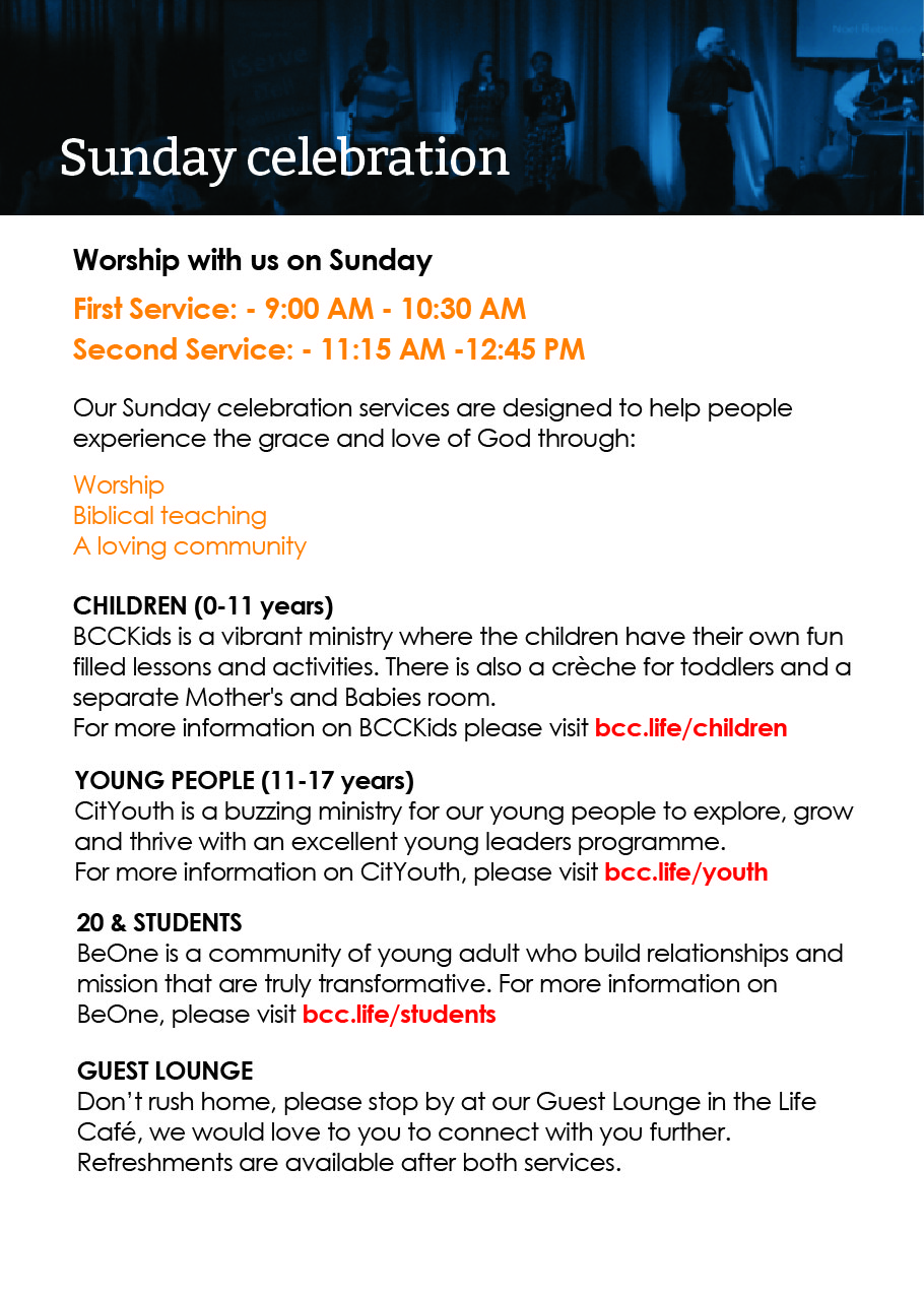 Brochure Design by Lou Sharp for Birmingham City church  | Design #21354615