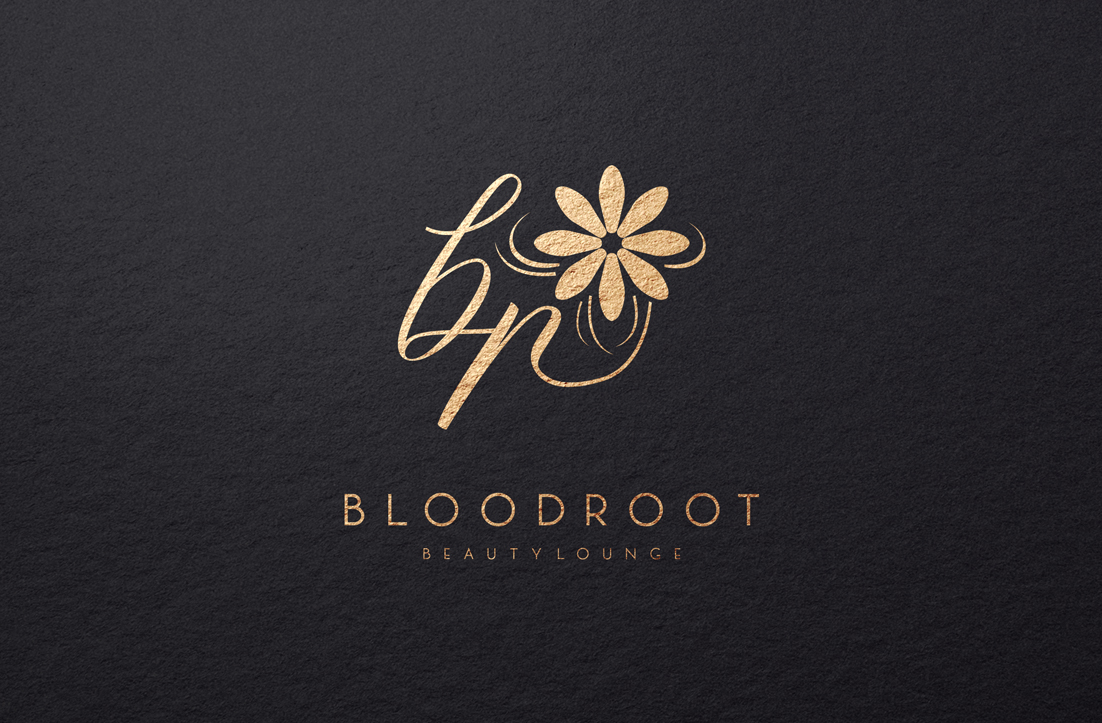Logo-Design von GLDesigns für Bloodroot Beauty Lounge | Design #21355430