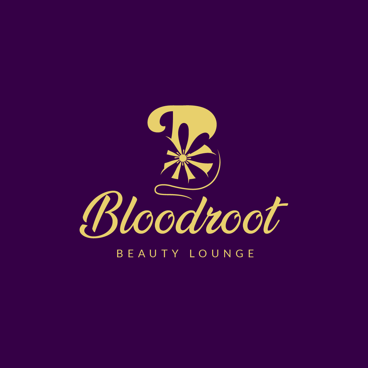 Logo Design by **INCREDIBLEDESIGNERS** for Bloodroot Beauty Lounge | Design #21354715