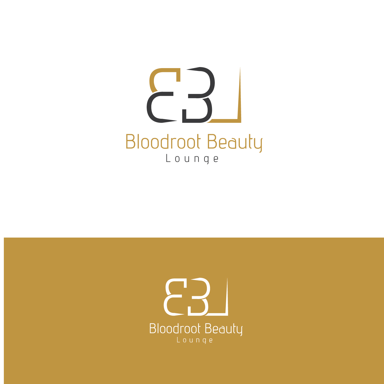 Logo Design by k.l.s.chatterjee 2 for Bloodroot Beauty Lounge | Design #21352650
