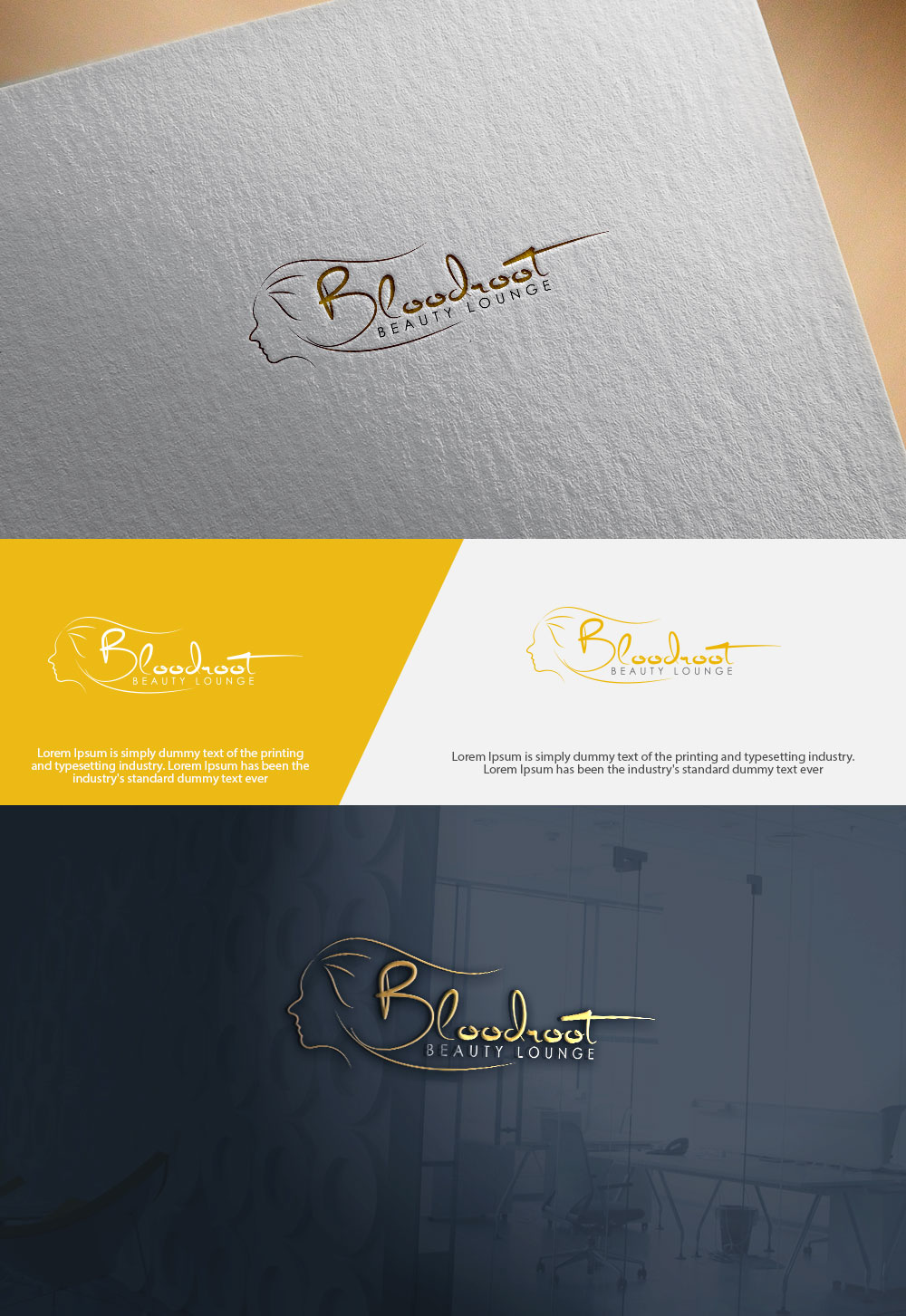 Logo Design by abdulhadi22 for Bloodroot Beauty Lounge | Design #21353948