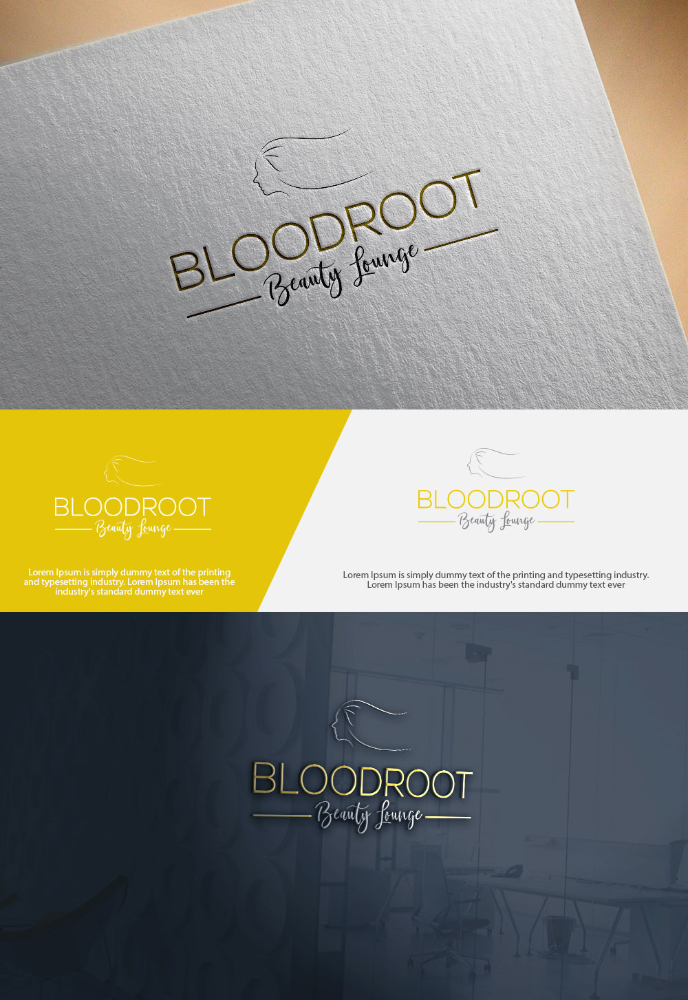 Logo Design by abdulhadi22 for Bloodroot Beauty Lounge | Design #21353950