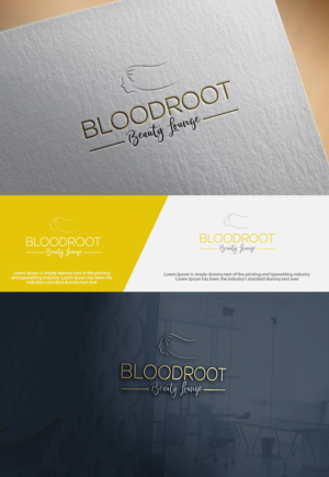 Logo Design by abdulhadi22 for Bloodroot Beauty Lounge | Design: #21353950