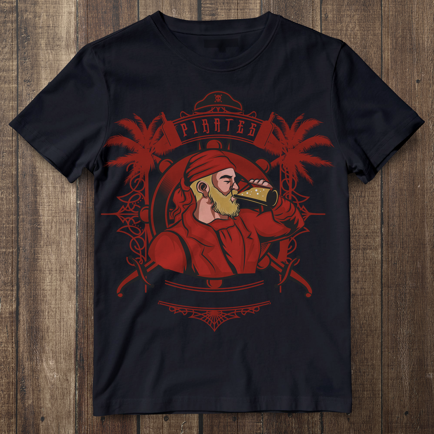 T-shirt Design by vIctor for  Beach Time Distilling | Design #21350319