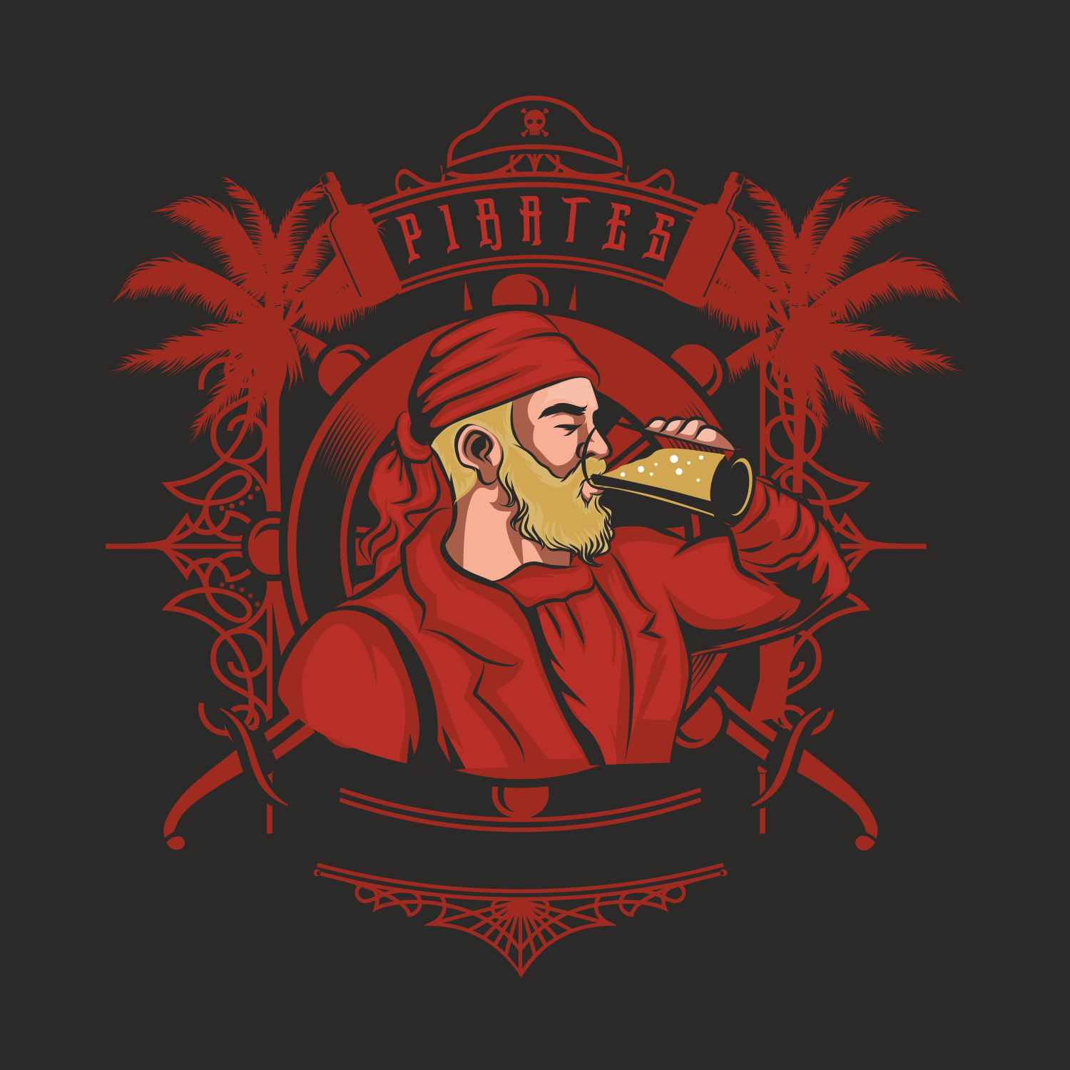 Design de T-shirt par vIctor pour  Beach Time Distilling | Design #21350320