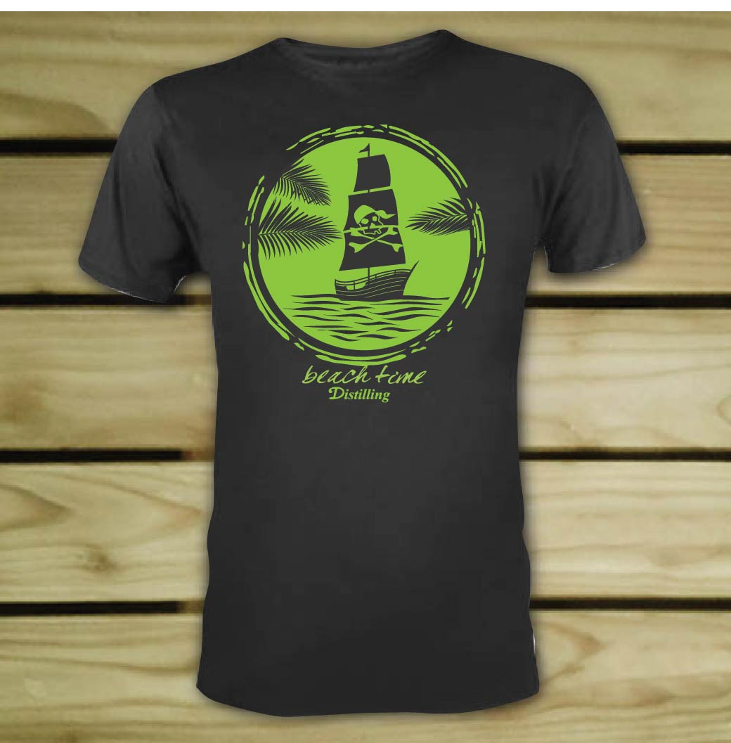 T-shirt Design by 75-R-P-Z for  Beach Time Distilling | Design #21379856