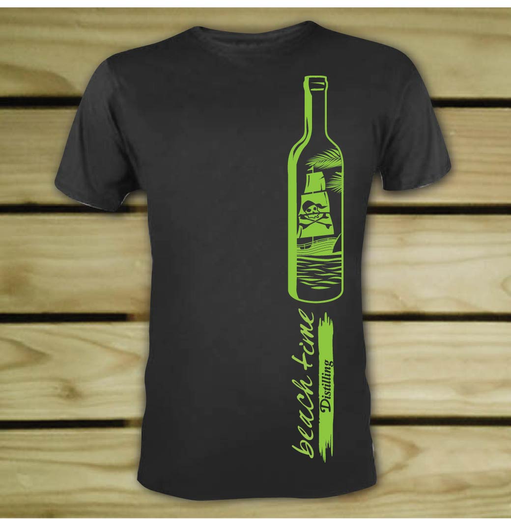 T-shirt Design by 75-R-P-Z for  Beach Time Distilling | Design #21380080