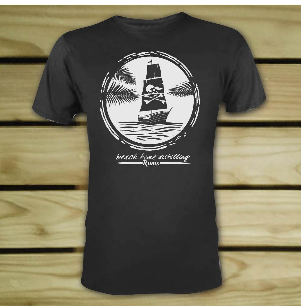 T-shirt Design by 75-R-P-Z for  Beach Time Distilling | Design #21384131