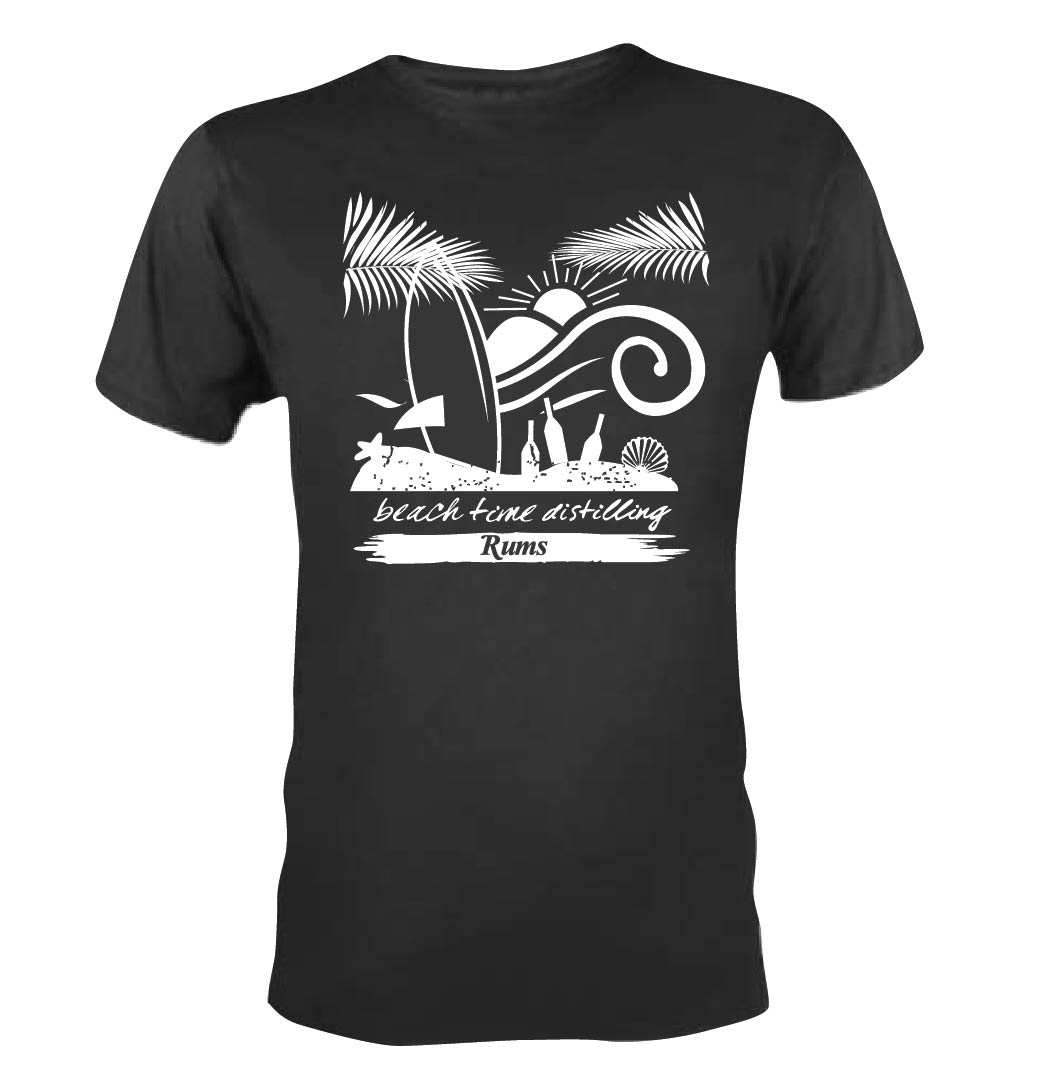 T-shirt Design by 75-R-P-Z for  Beach Time Distilling | Design #21425436