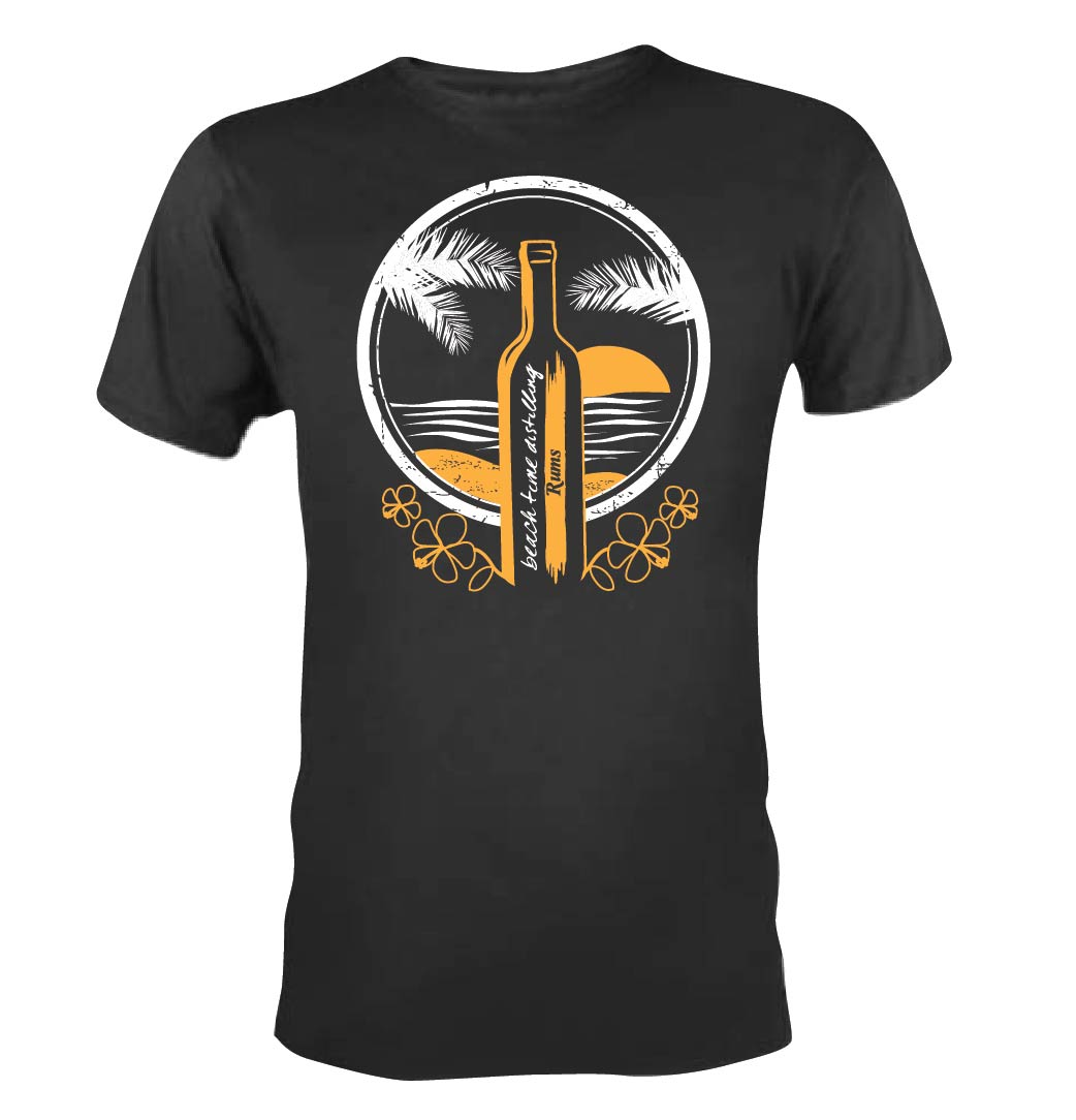 T-shirt Design by 75-R-P-Z for  Beach Time Distilling | Design #21449358