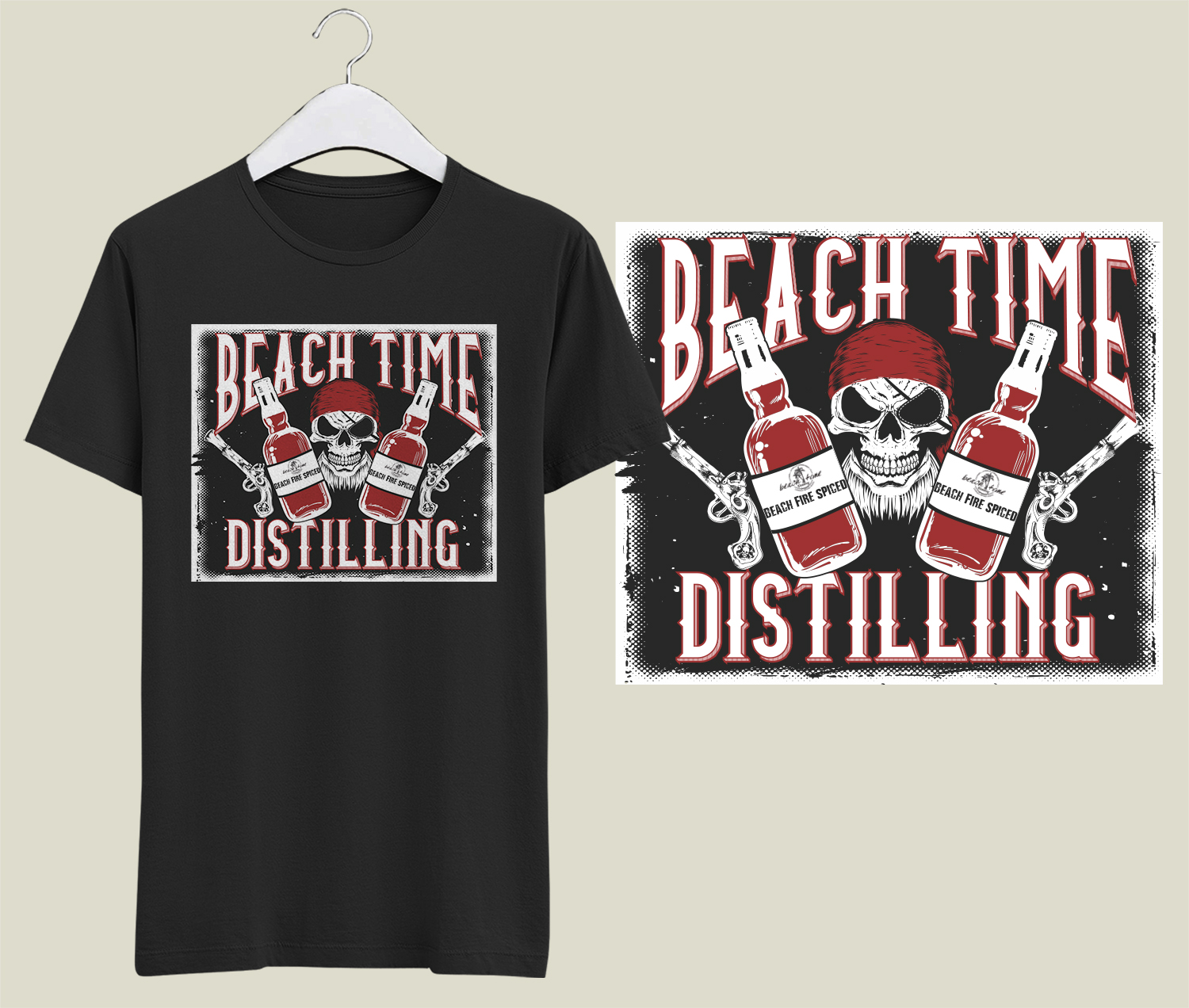 T-shirt Design by Kreativerse for  Beach Time Distilling | Design #21399202