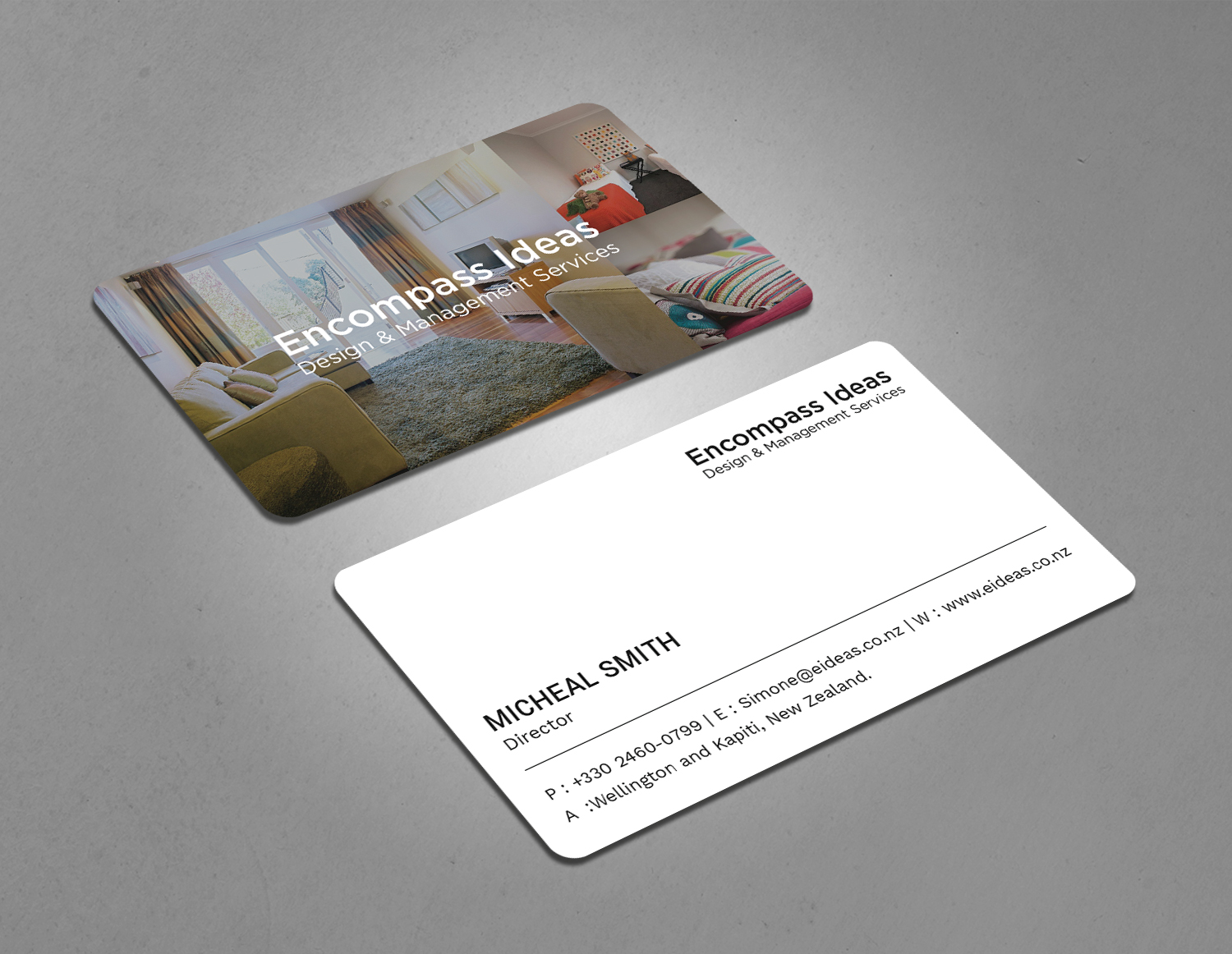 Visitenkarten-Design von Tripti Ranjan Gain für Encompass Ideas | Design #21352964