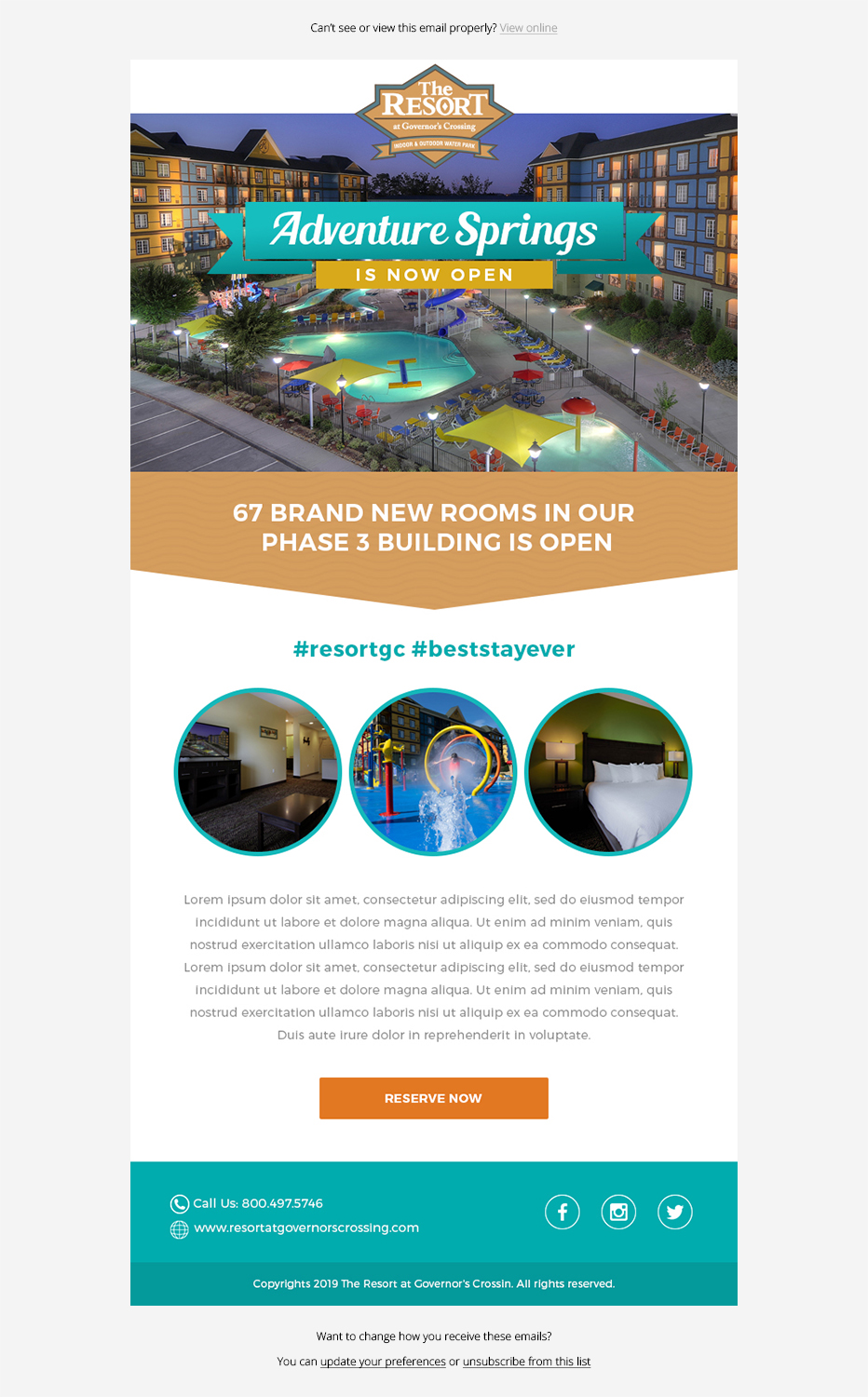 Email Marketing Design by Laurra for Smoky Mountain Resorts | Design #21370195