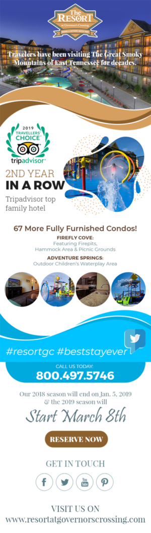 Email Marketing Design by arun_mahato for Smoky Mountain Resorts | Design #21365474