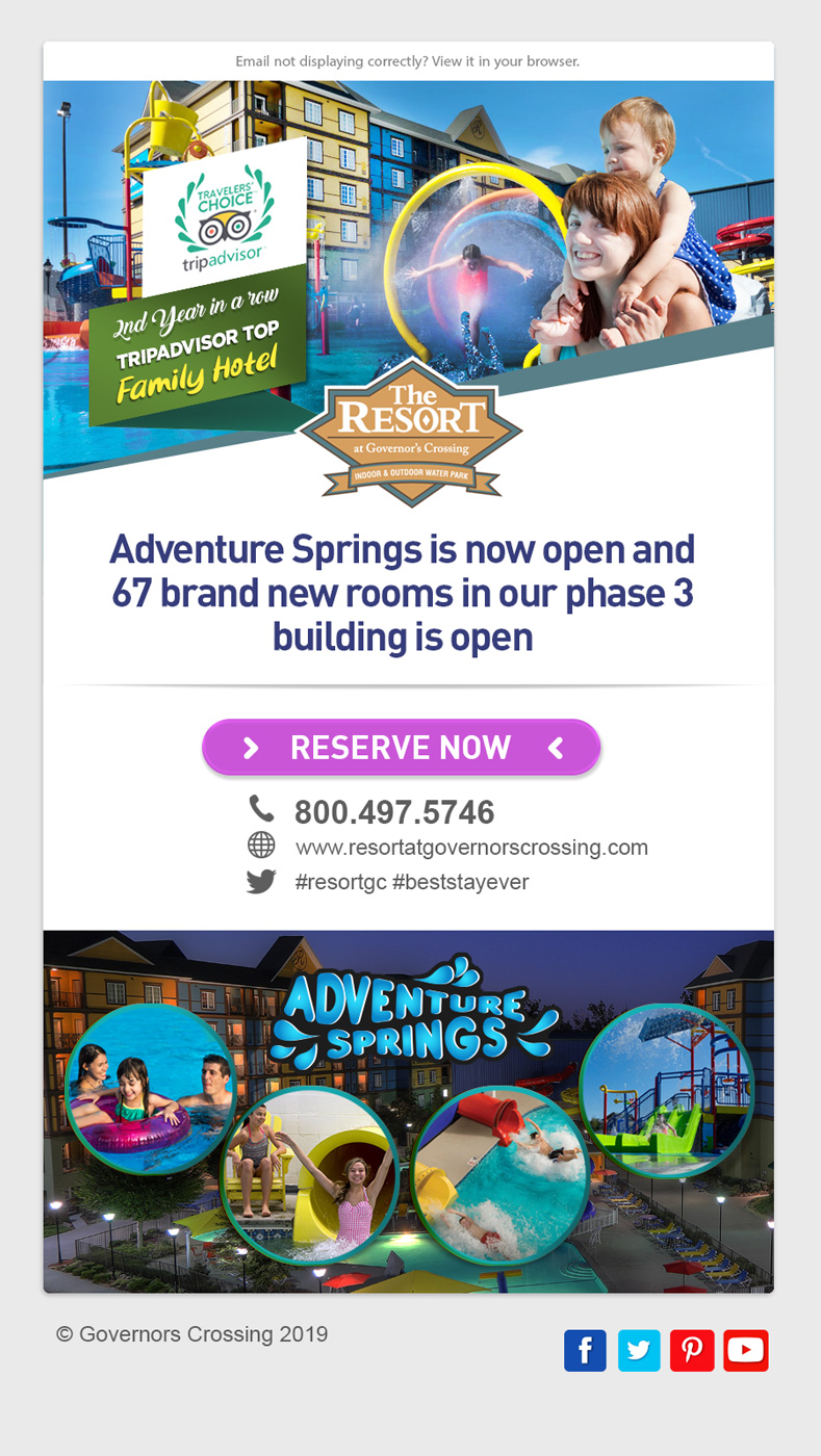 Email Marketing Design by 10Design for Smoky Mountain Resorts | Design #21357393