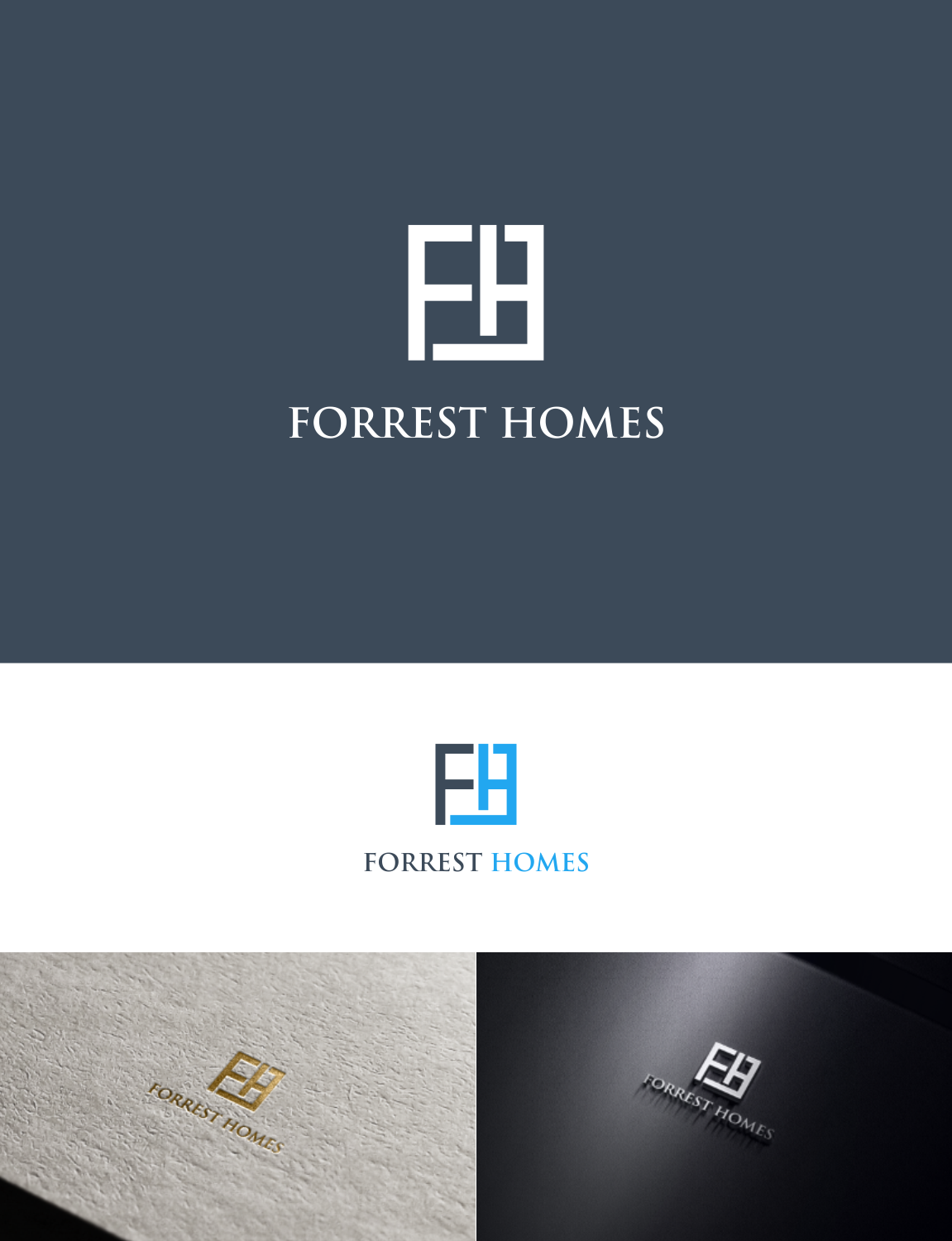 Logo Design by anggun diantorro 2 for JFD Custom Homes | Design #21368901