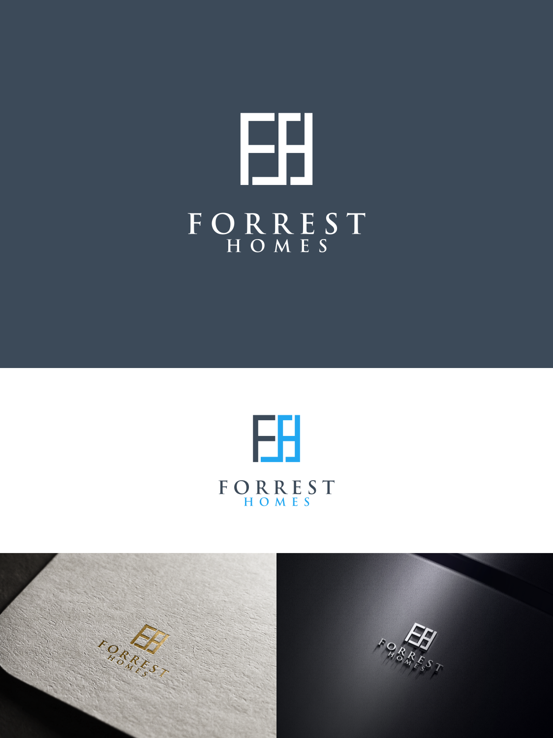 Logo Design by anggun diantorro 2 for JFD Custom Homes | Design #21369173