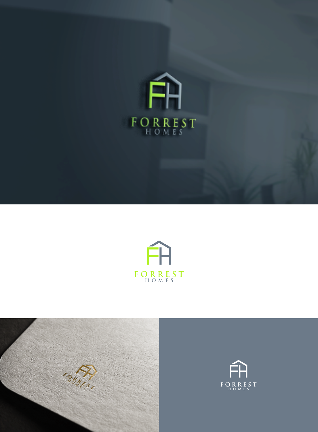 Logo Design by anggun diantorro 2 for JFD Custom Homes | Design #21369675