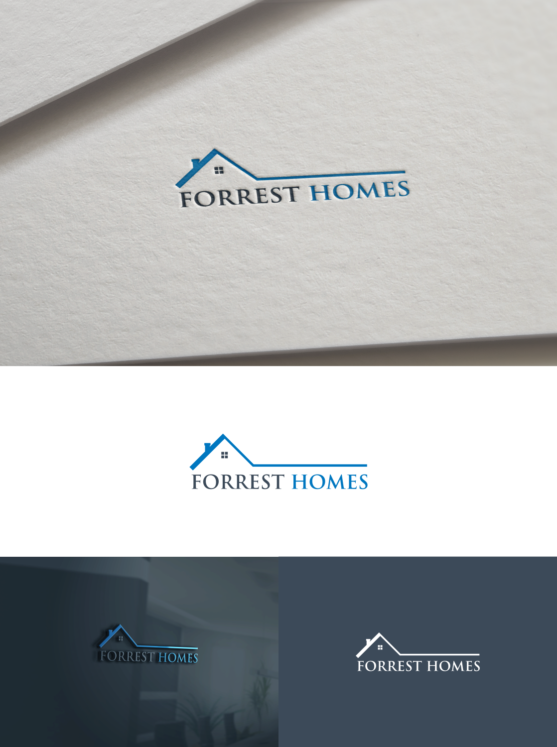 Logo Design by anggun diantorro 2 for JFD Custom Homes | Design #21428667