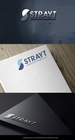 Logo: 'strayt' Slogan: 'straight teeth. straight to you.' | Diseño de Logo por graphicevolution