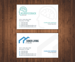 Neurofeedback Specialist and Sober Living Advocate and Administrator needs a logo design | Business Card Design by Stylez Designz