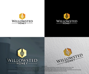 Logo Design by Flaming_Designs for Willowsted Honey | Design: #21363650