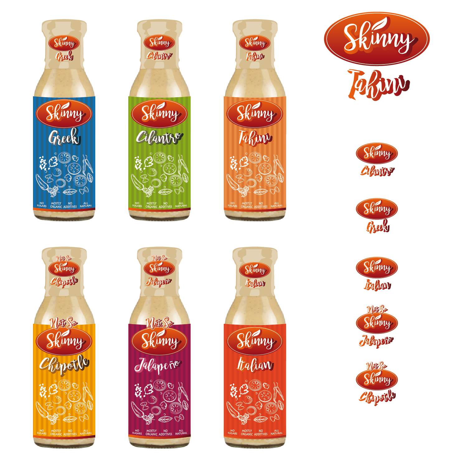 Logo Design by vigie for The Skinny Dressings Company | Design #21437299