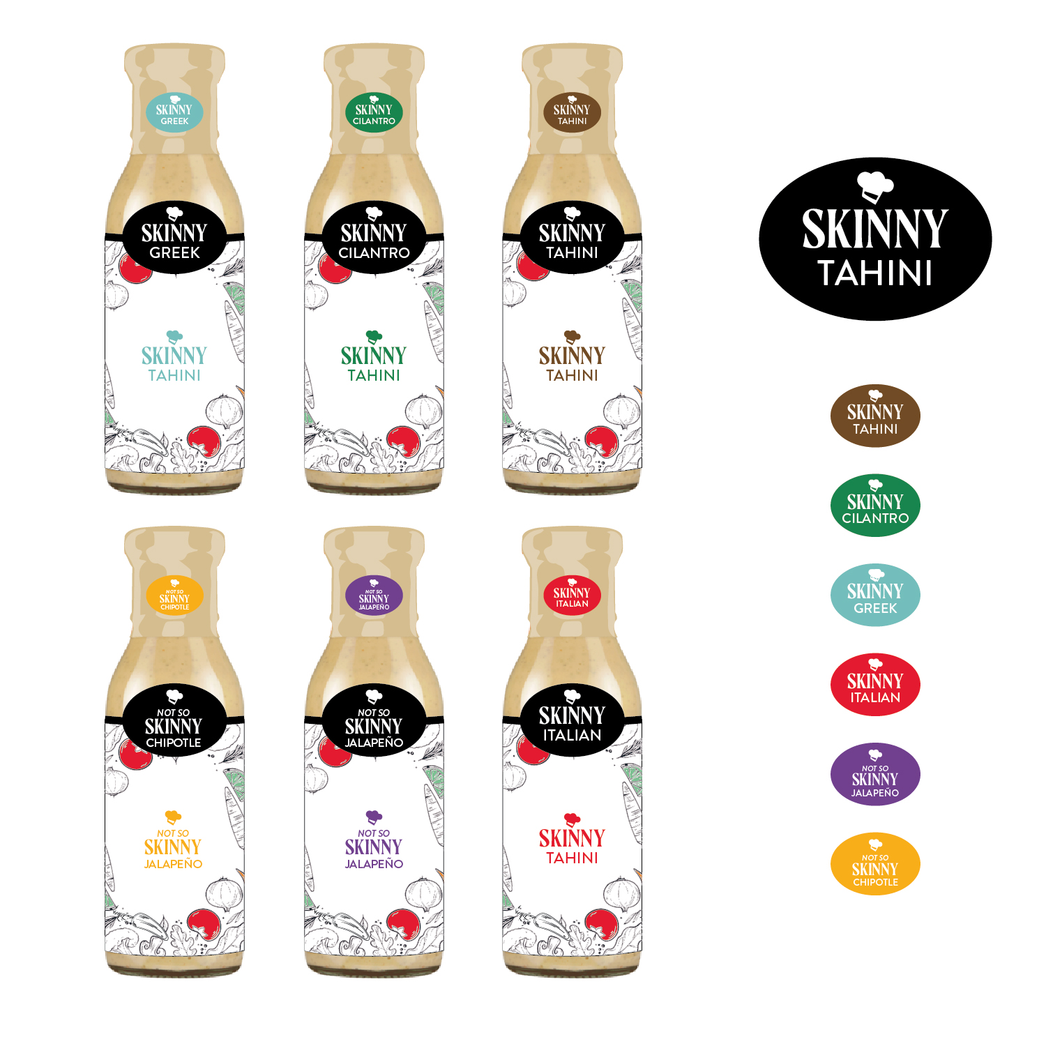 Logo Design by vigie for The Skinny Dressings Company | Design #21437360