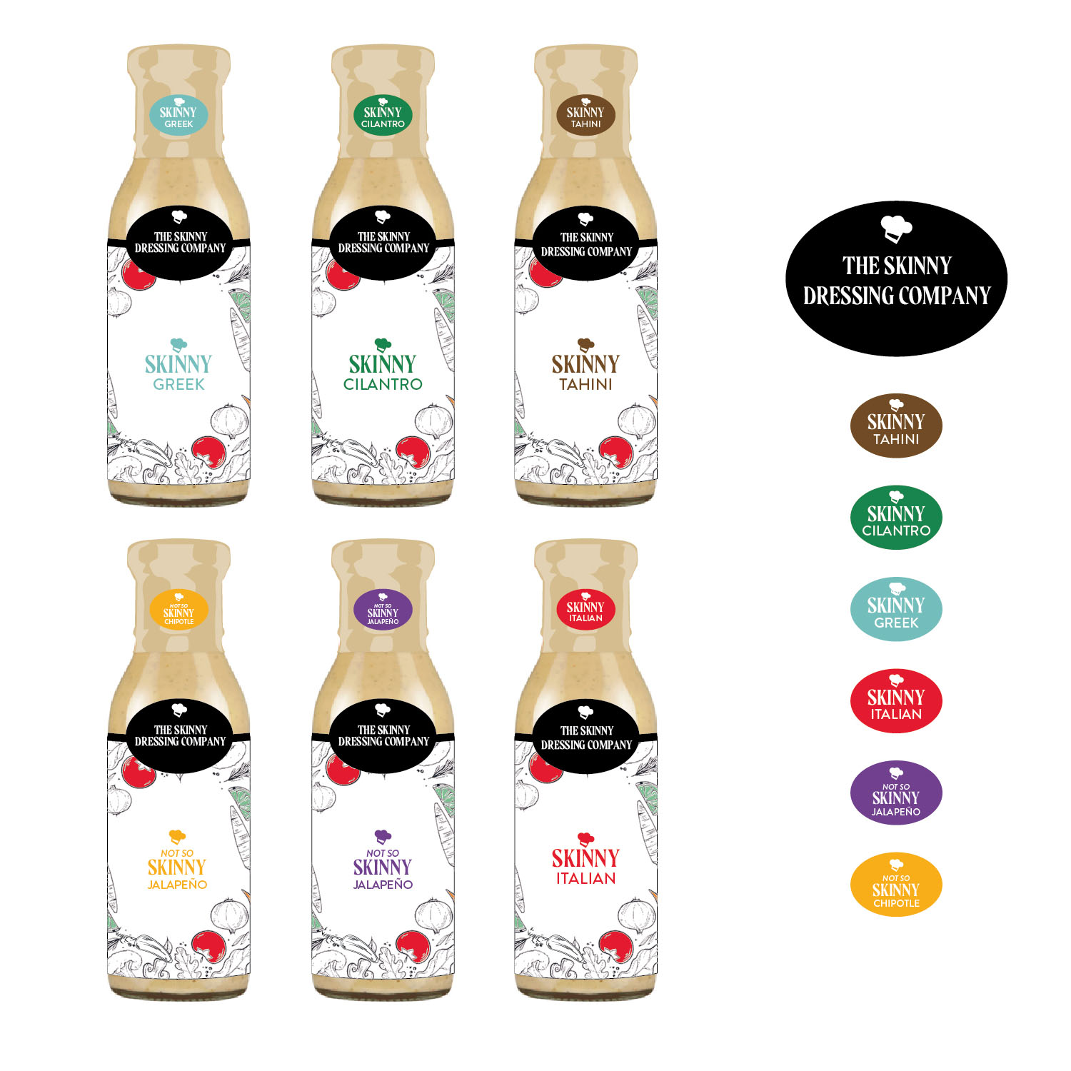 Diseño de Logo por vigie para The Skinny Dressings Company | Diseño #21456695