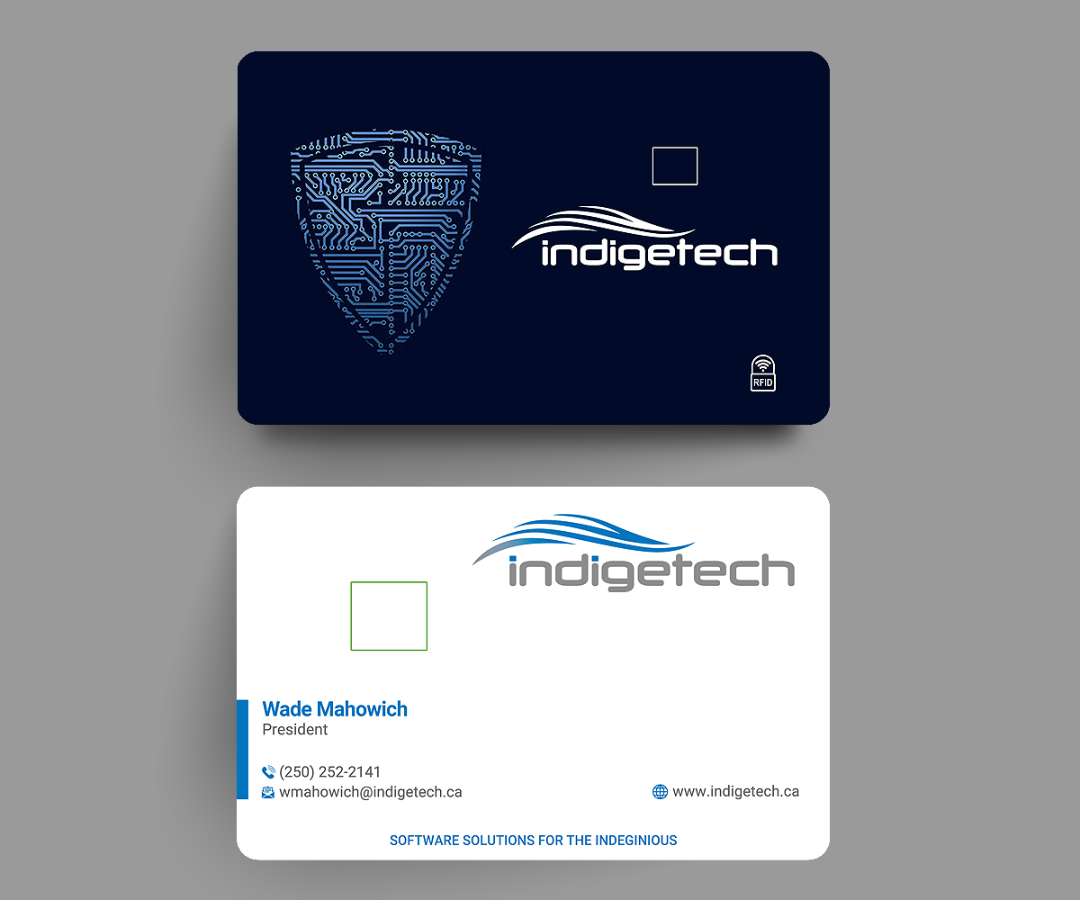 Business Card Design by Designers Hub for indigetech software inc. | Design #21382624