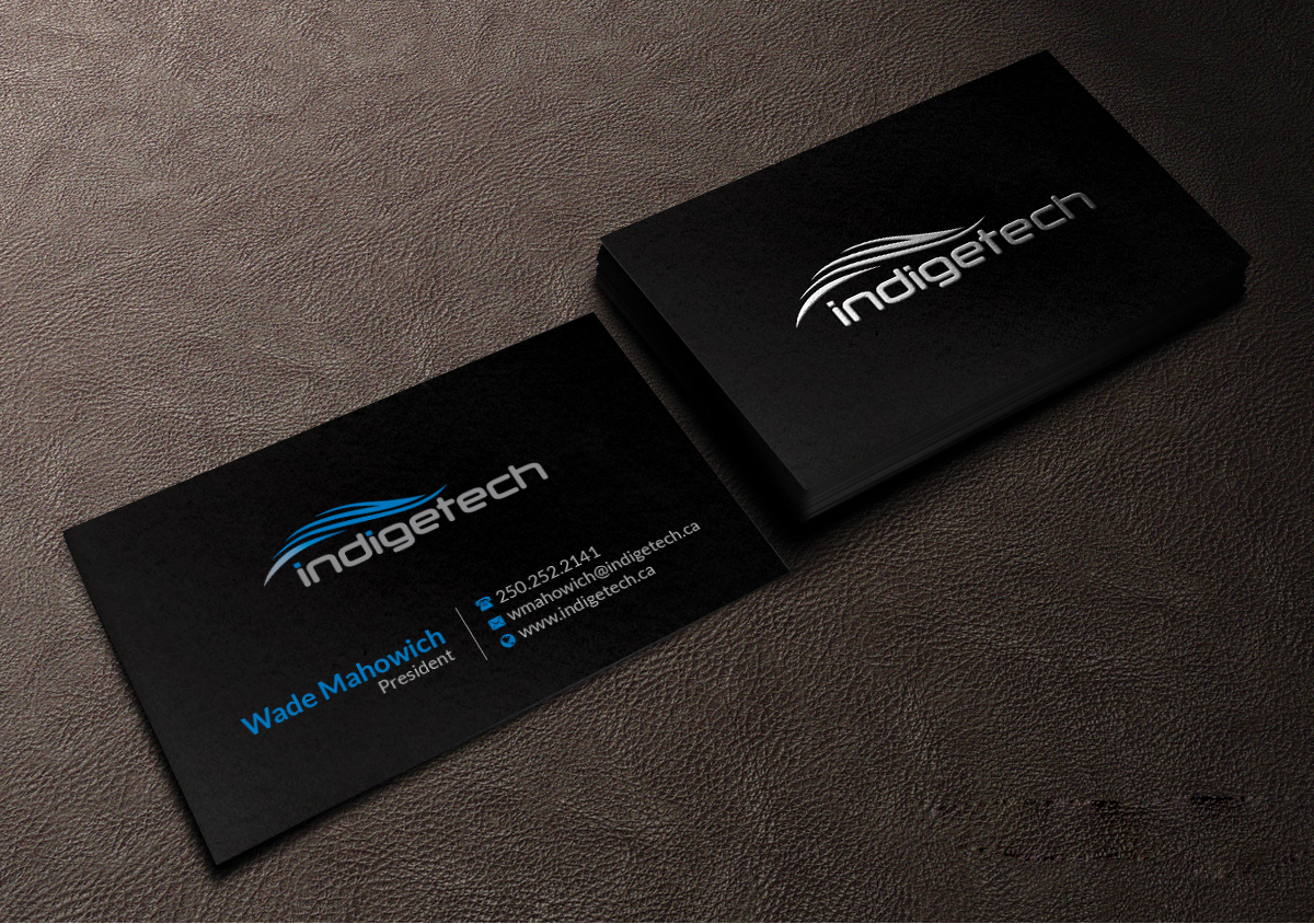 Business Card Design by Creations Box 2015 for indigetech software inc. | Design #21364807