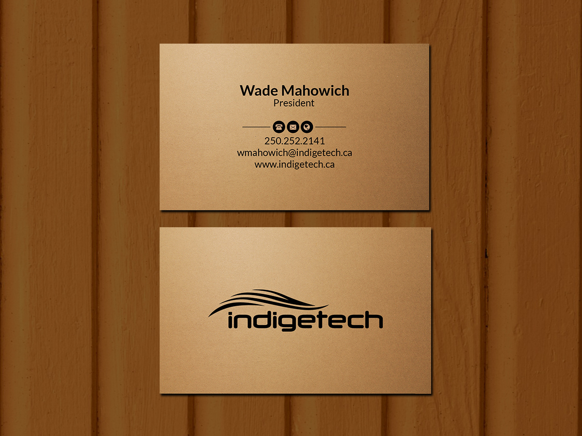 Business Card Design by Creations Box 2015 for indigetech software inc. | Design #21364809