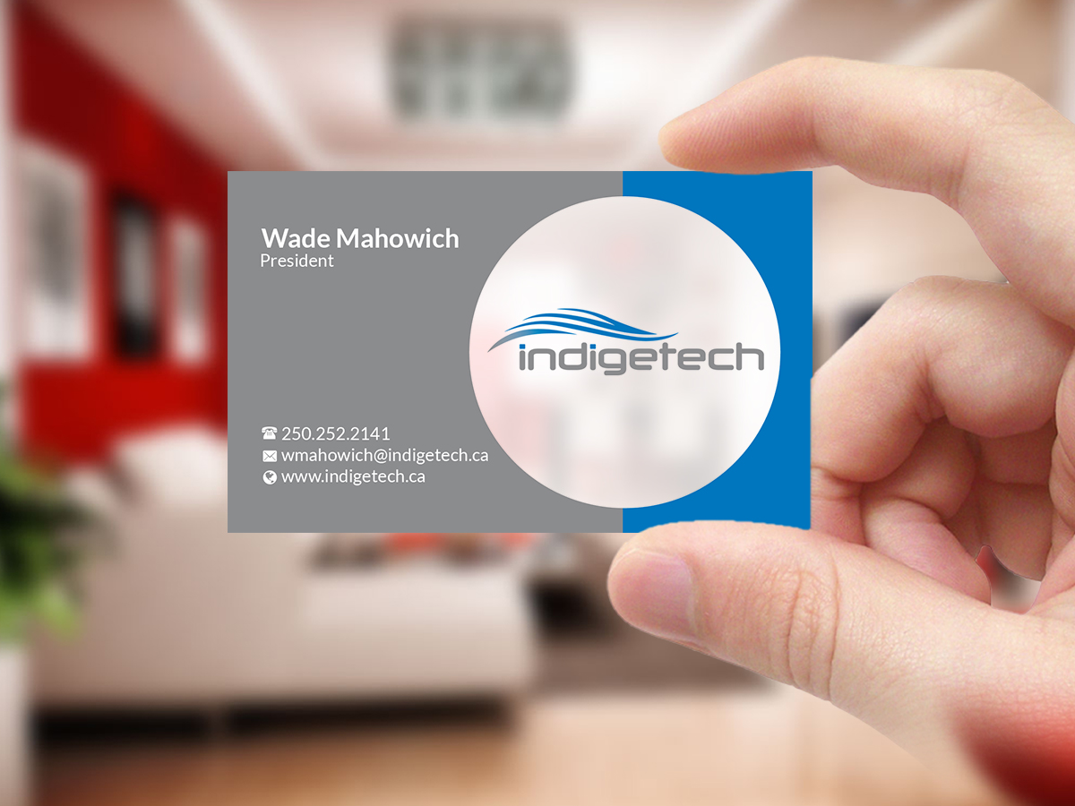 Business Card Design by Creations Box 2015 for indigetech software inc. | Design #21364811